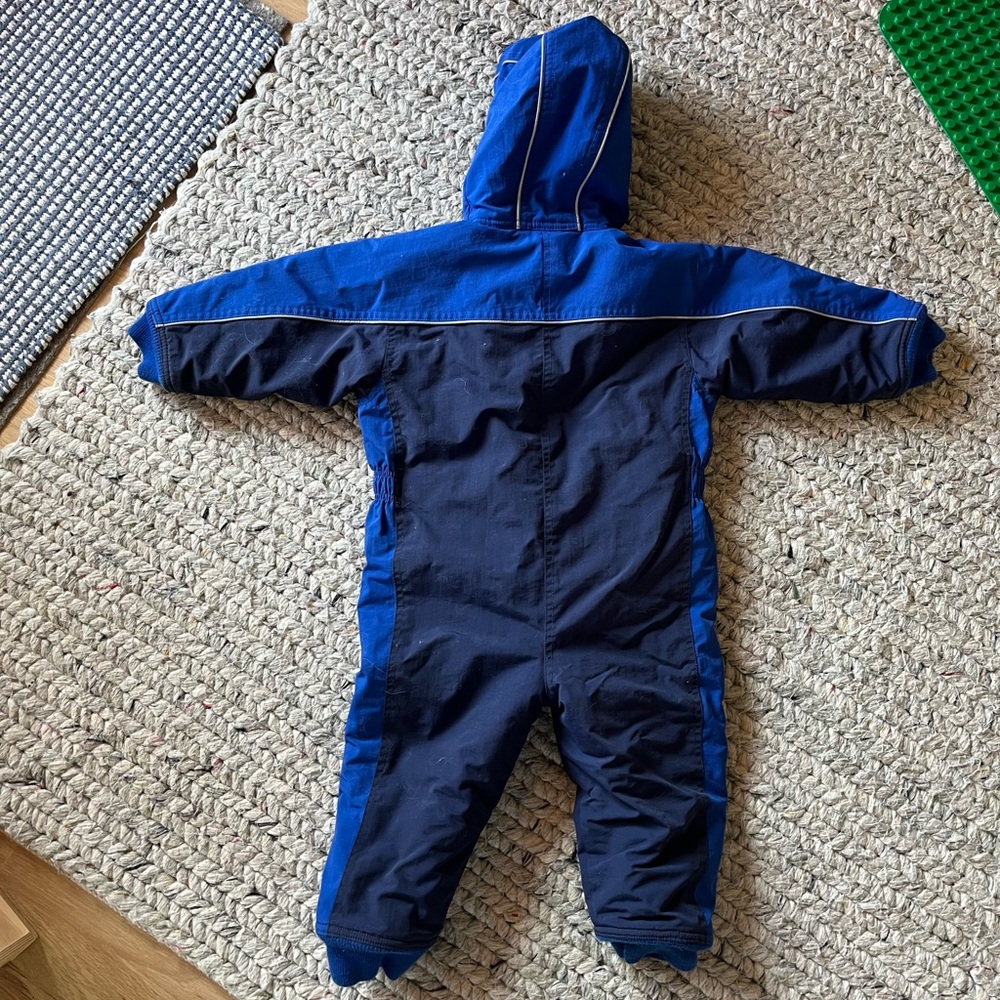 Blue Kids One Piece Snowsuit Hanna Anderson size 3t - Picture 2 of 5
